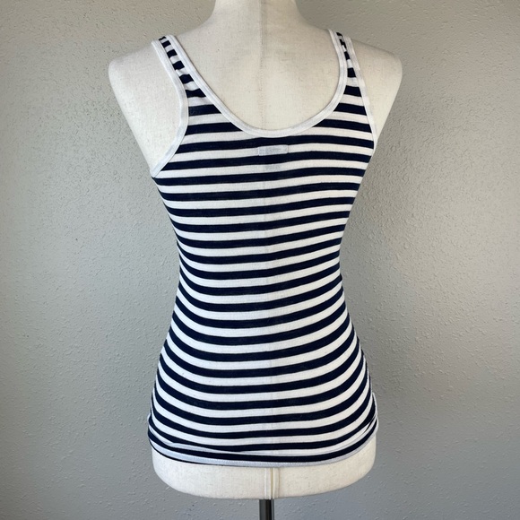 Aerie Navy Blue and White Striped Tank Top Size XS EUC - Picture 4 of 6